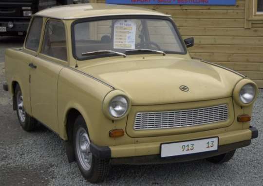 From the system of government who brought you the 2-cylinder horsepower of a car, the Trabant.